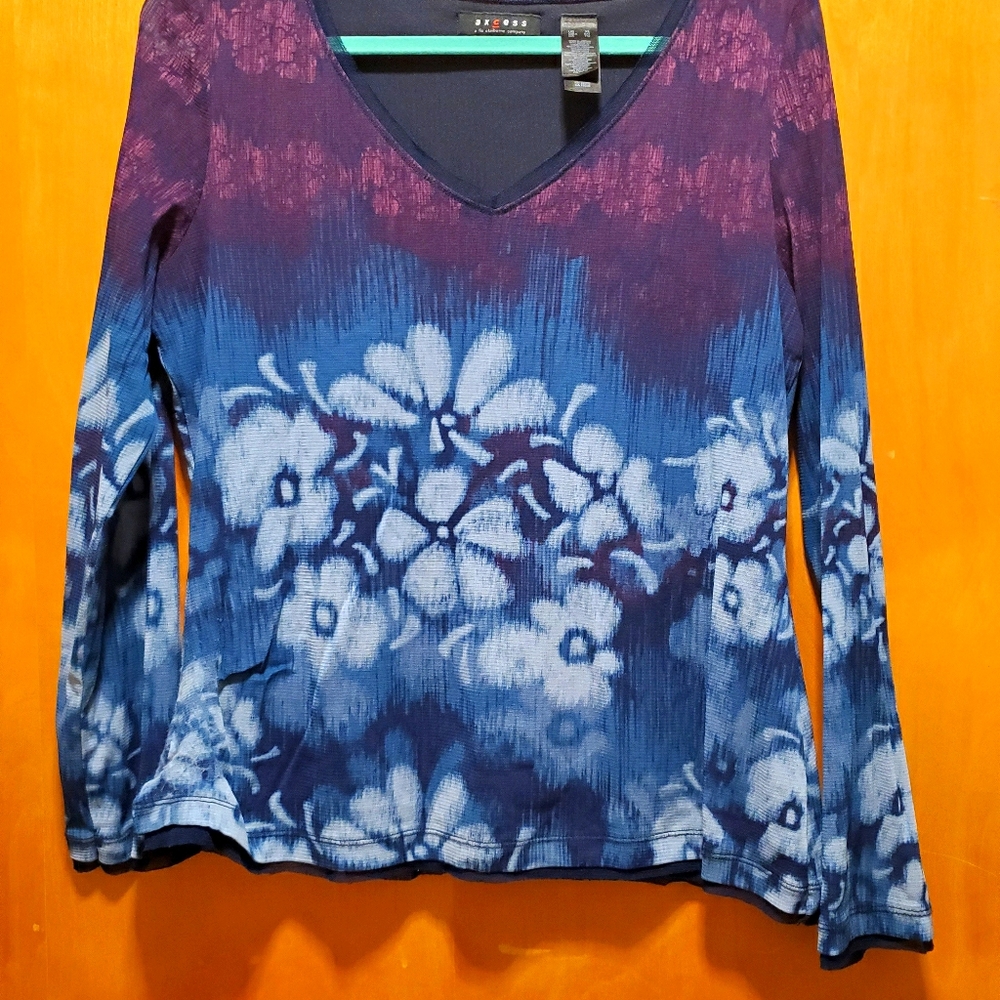 Floral long sleeve top